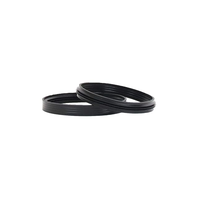 Un anello di tenuta a labbro nero in silicone per un tubo fumo da ottanta millimetri di stufa a pellet