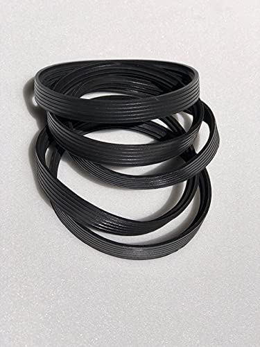 Cinque guarnizioni nere in silicone per stufe a pellet, caminetti, camini e caldaie